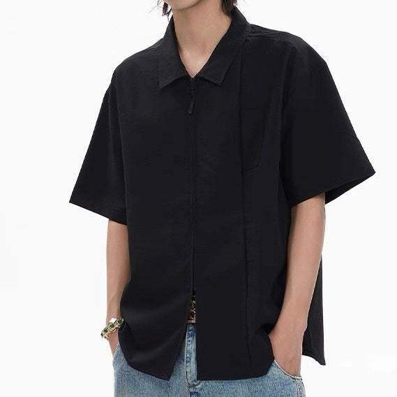 S0290 Japanese cityboy silhouette pocket stitching