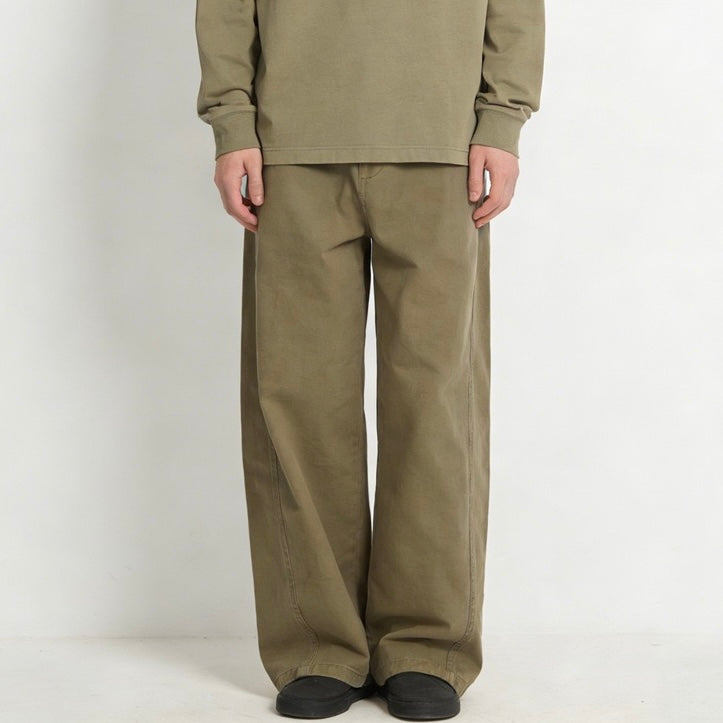 P0218 Japanese Style Simple Retro Casual Versatile Cargo Pants