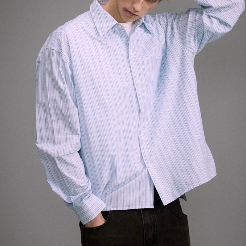 S0440 American Retro Campus Style Trendy Shirt