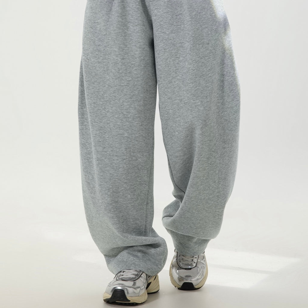 P0222 American-style retro curved-blade casual sweatpants with double side pleats