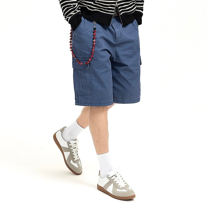 P0221 American style large pockets design loose fitting cargo pants