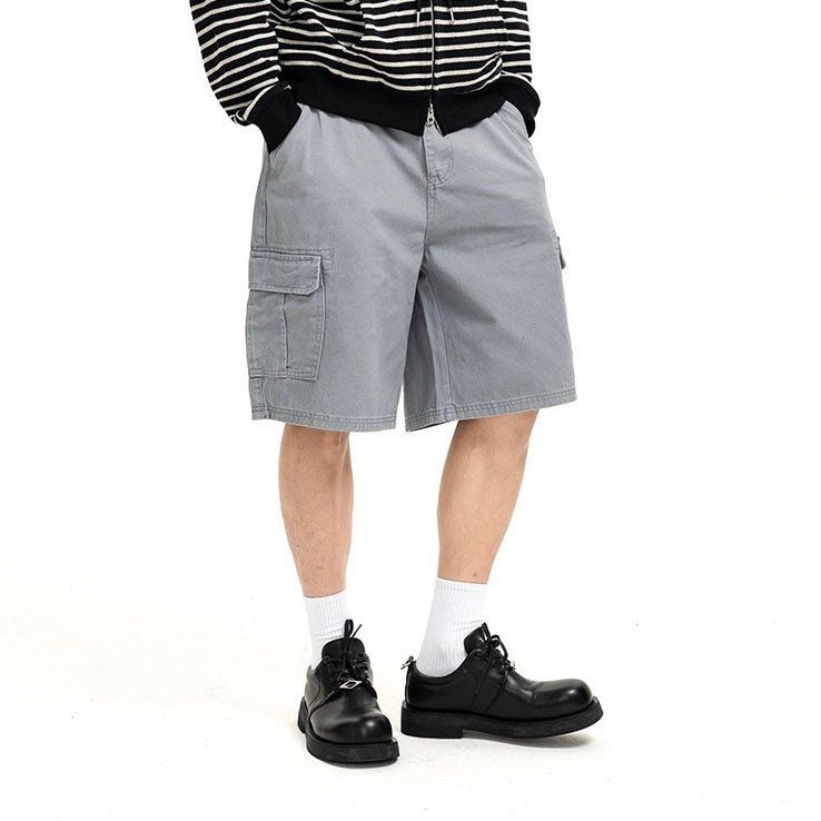 P0221 American style large pockets design loose fitting cargo pants
