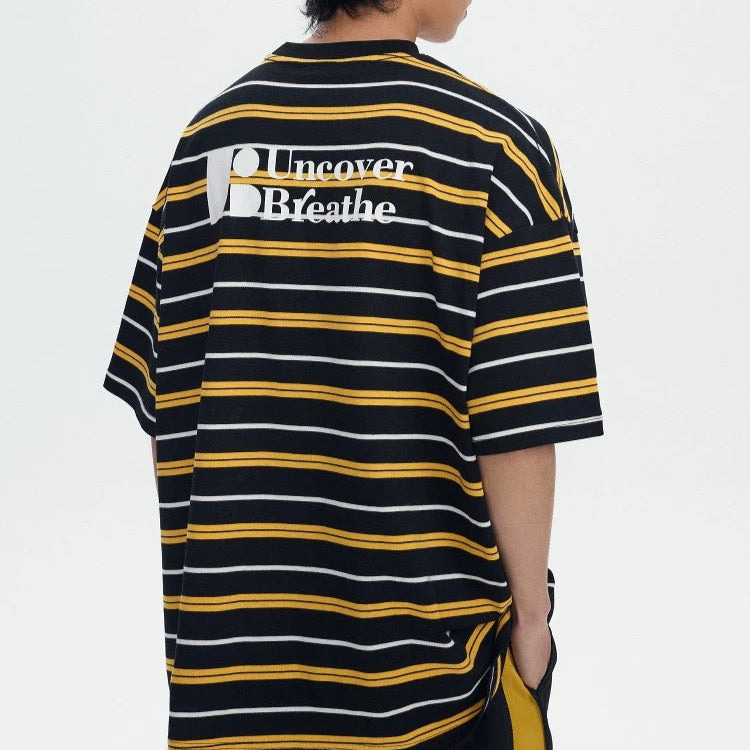 S0327 UNDREST American retro college style trendy round neck T-shirt