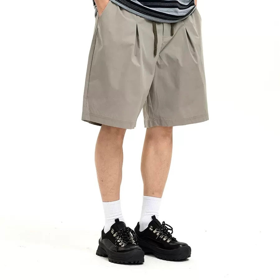 P0225 Japanese-style functional straight-leg wide-leg cargo pant shorts