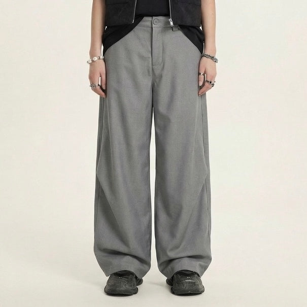P0227 American-style Cleanfit streetwear workwear casual curved trousers