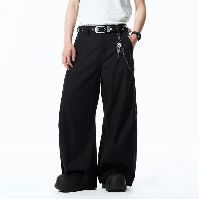 P0227 American-style Cleanfit streetwear workwear casual curved trousers
