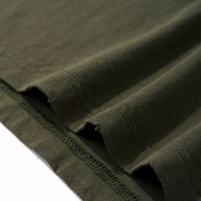 S0459 American-style distressed pure cotton reflective sports T-shirt