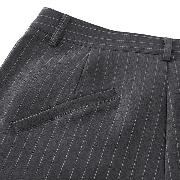 P0231 American casual vintage style pleated patterned casual trousers
