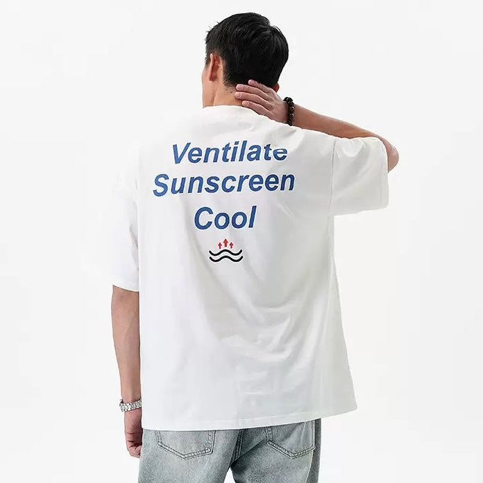 S0461 American retro striped short-sleeved shirt