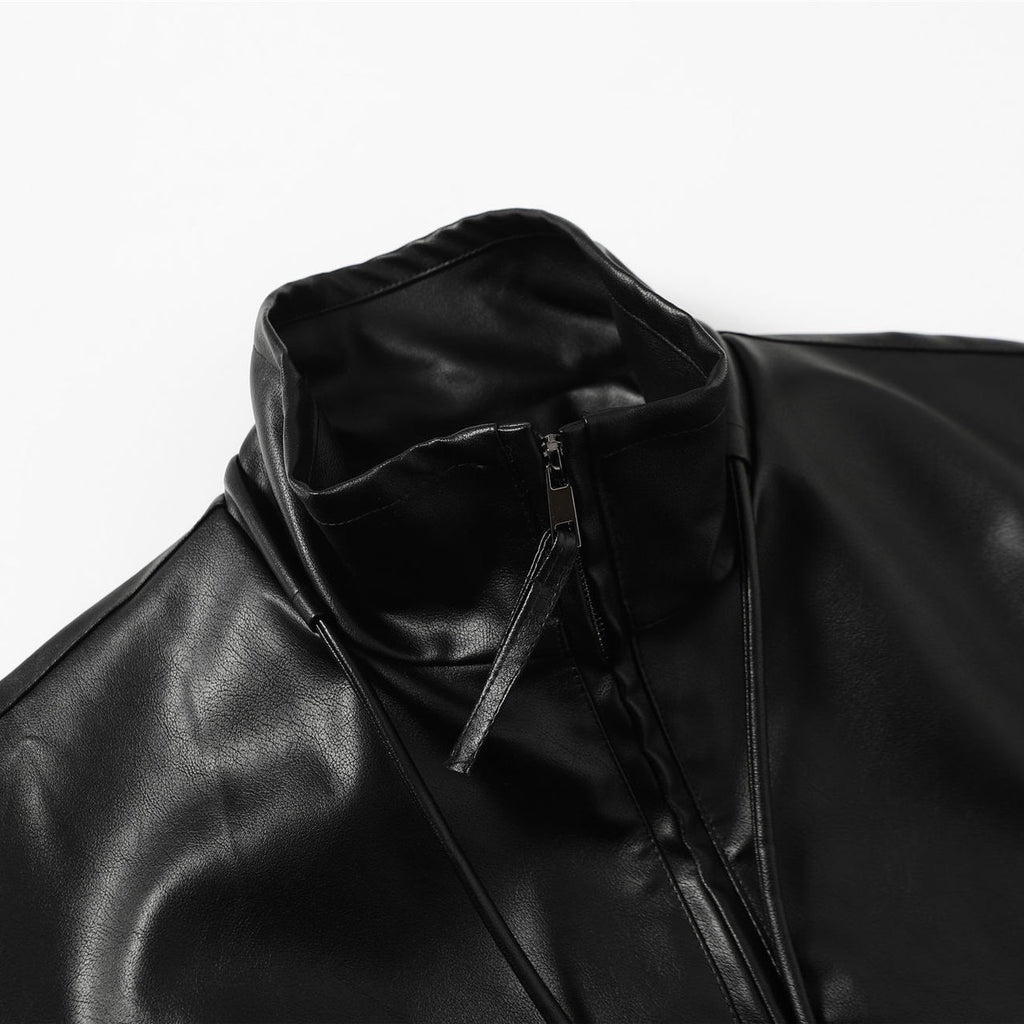 S0462 American-style trendy PU leather jacket