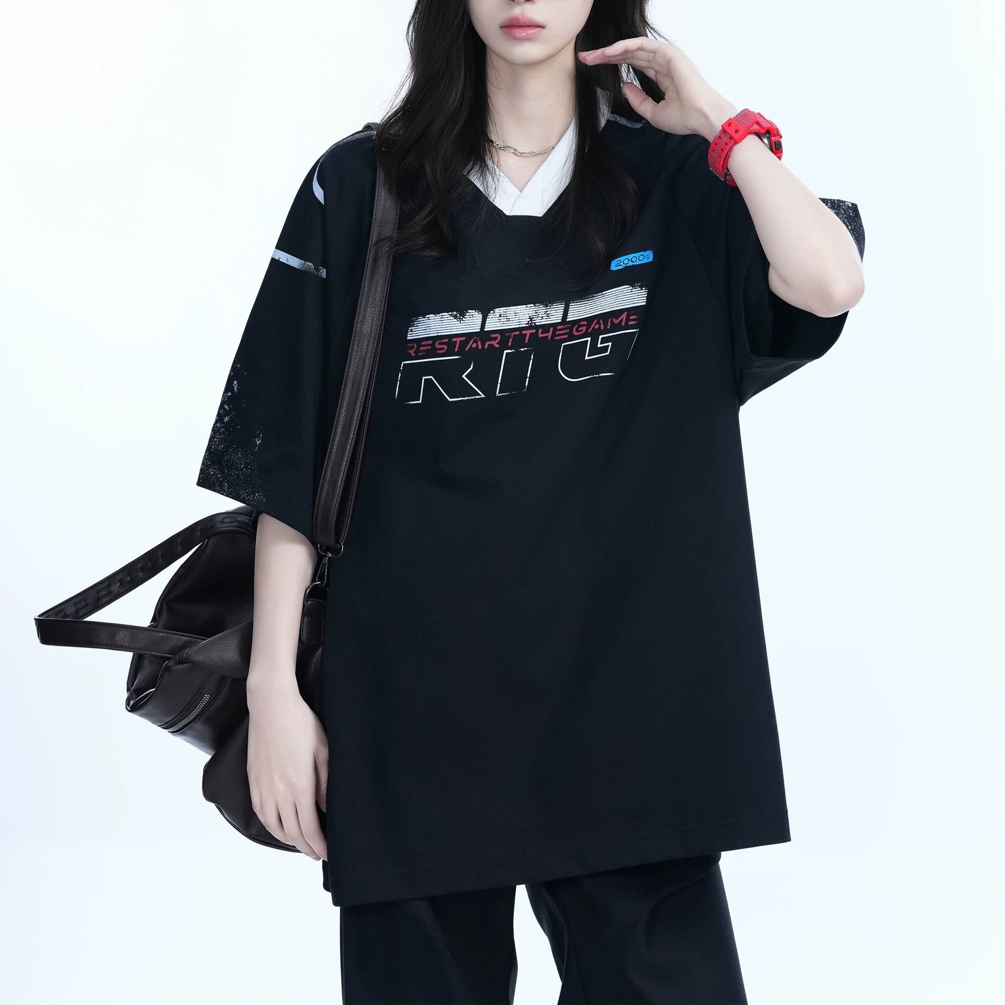 S0331 American trendy brand design casual fashion short-sleeved T-shirt