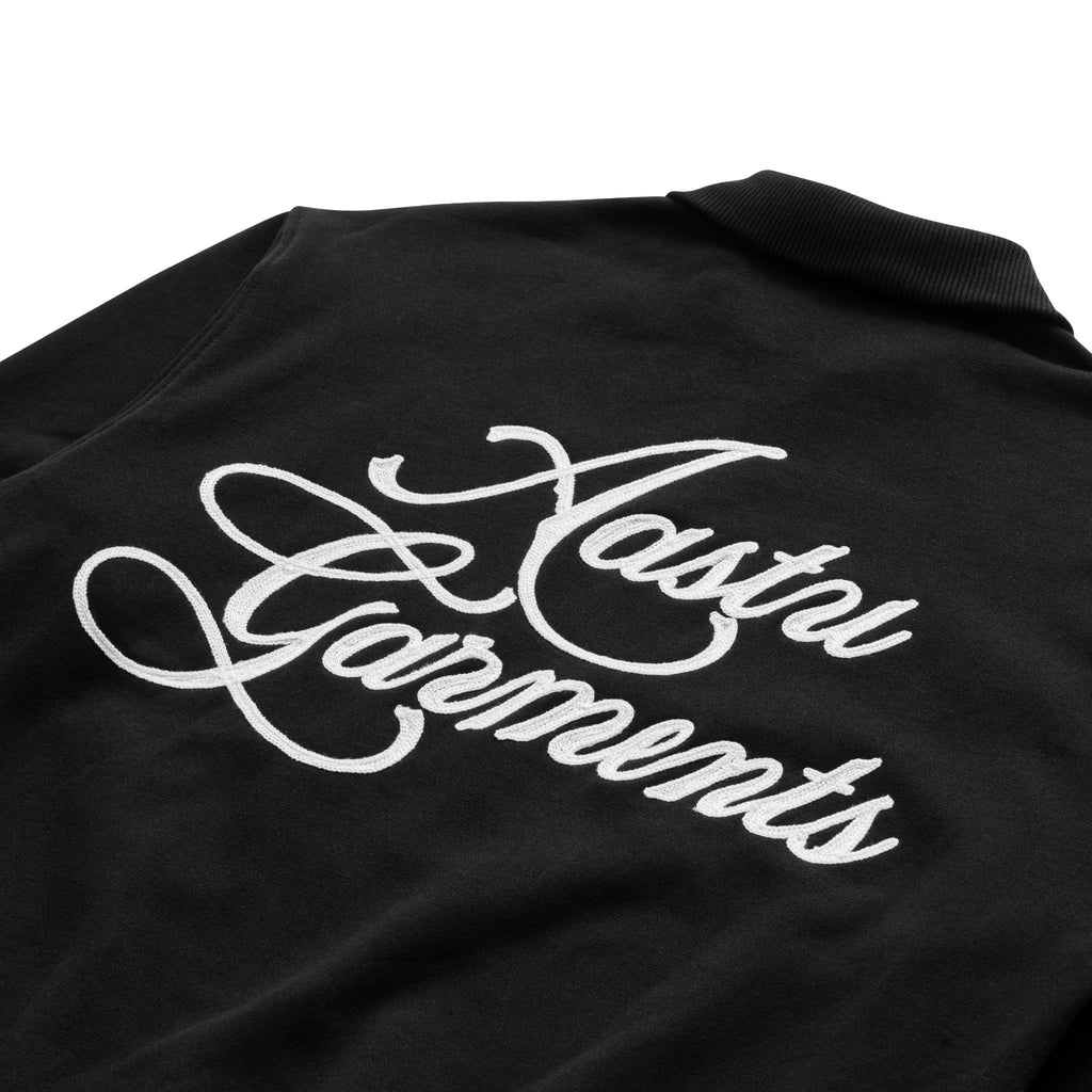 AA002 AASTU GARMENT QUARTER ZIP // BLACK