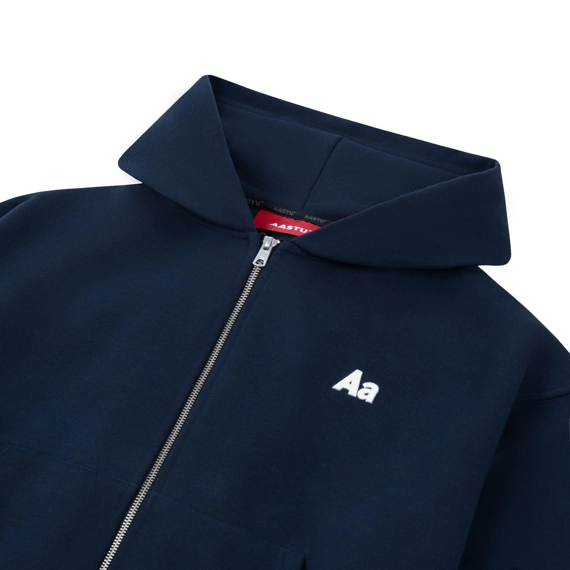 AA004 AASTU LOGO HOODIE VJPPRO ZIP // NAVY