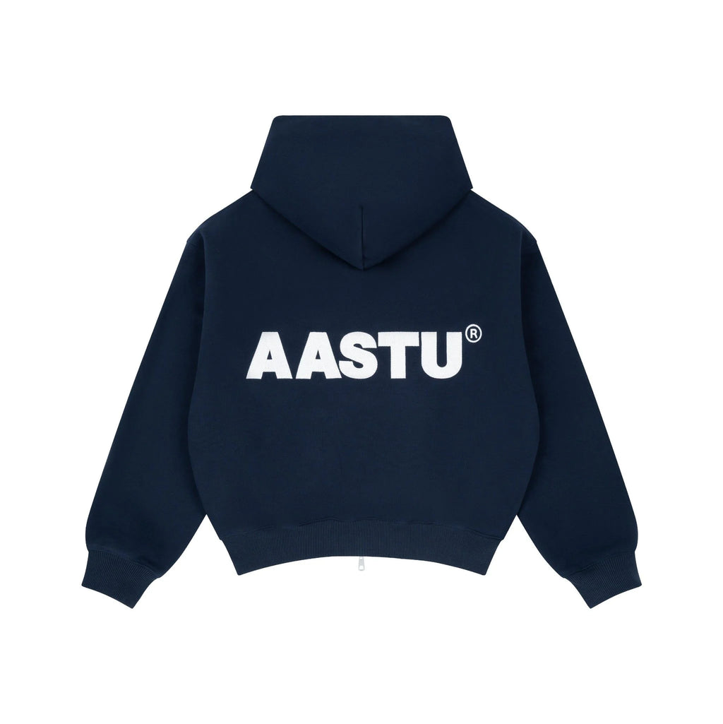 AA004 AASTU LOGO HOODIE VJPPRO ZIP // NAVY