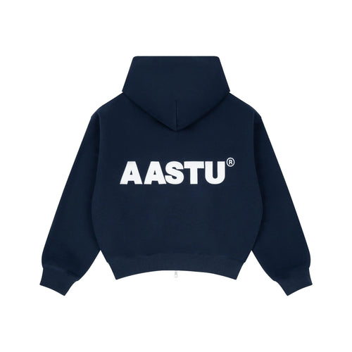 AA004 AASTU LOGO HOODIE VJPPRO ZIP // NAVY