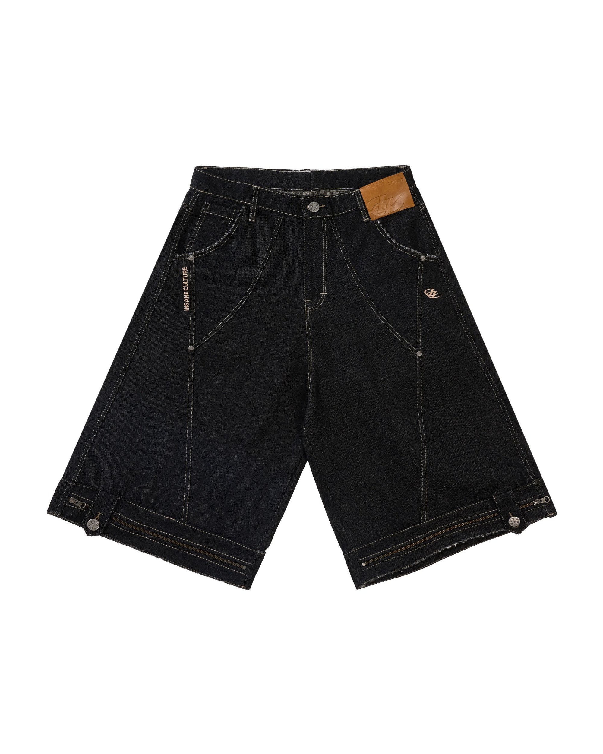 IS010 Insane® Smoke Raw Denim Jorts
