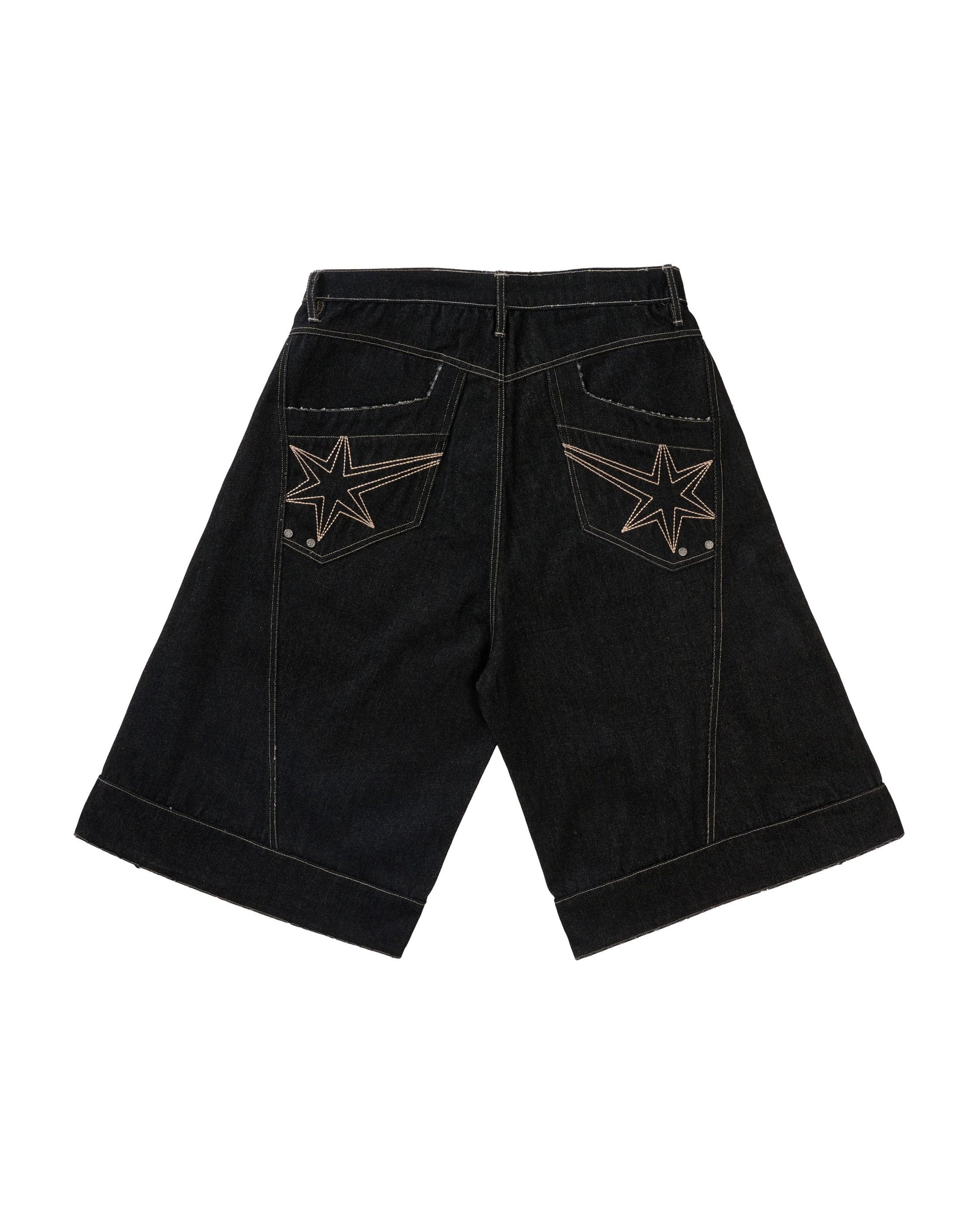 IS010 Insane® Smoke Raw Denim Jorts