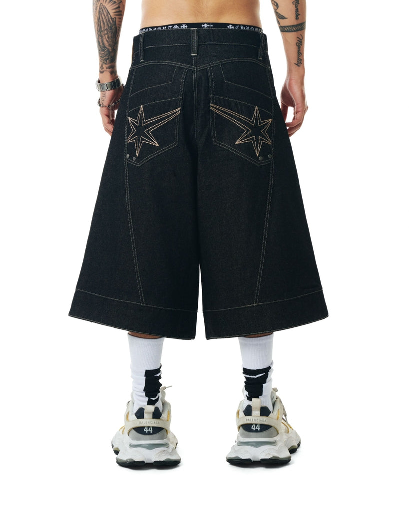 IS010 Insane® Smoke Raw Denim Jorts