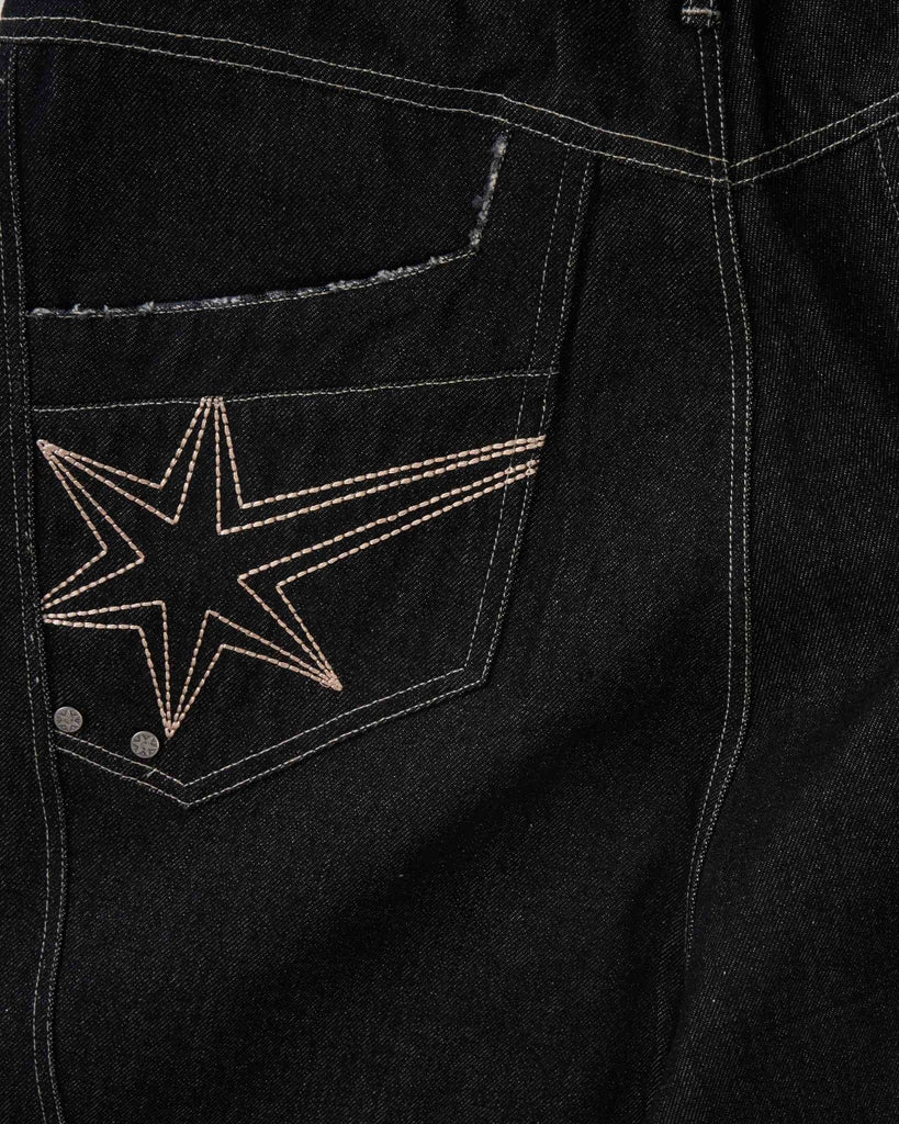 IS010 Insane® Smoke Raw Denim Jorts