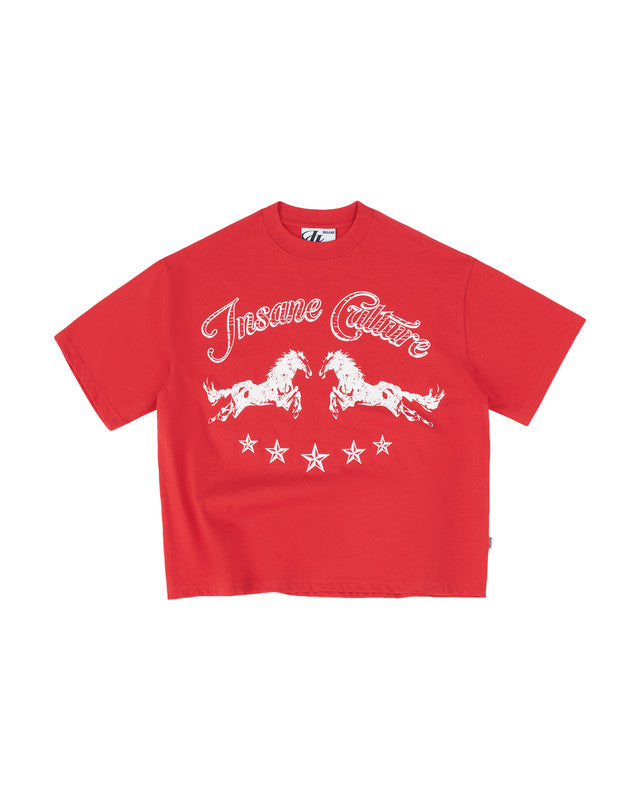 IS012 Insane® Twin Horse Tee - Red