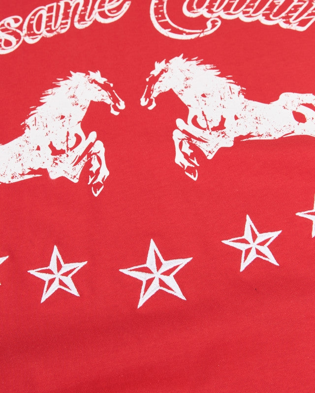 IS012 Insane® Twin Horse Tee - Red