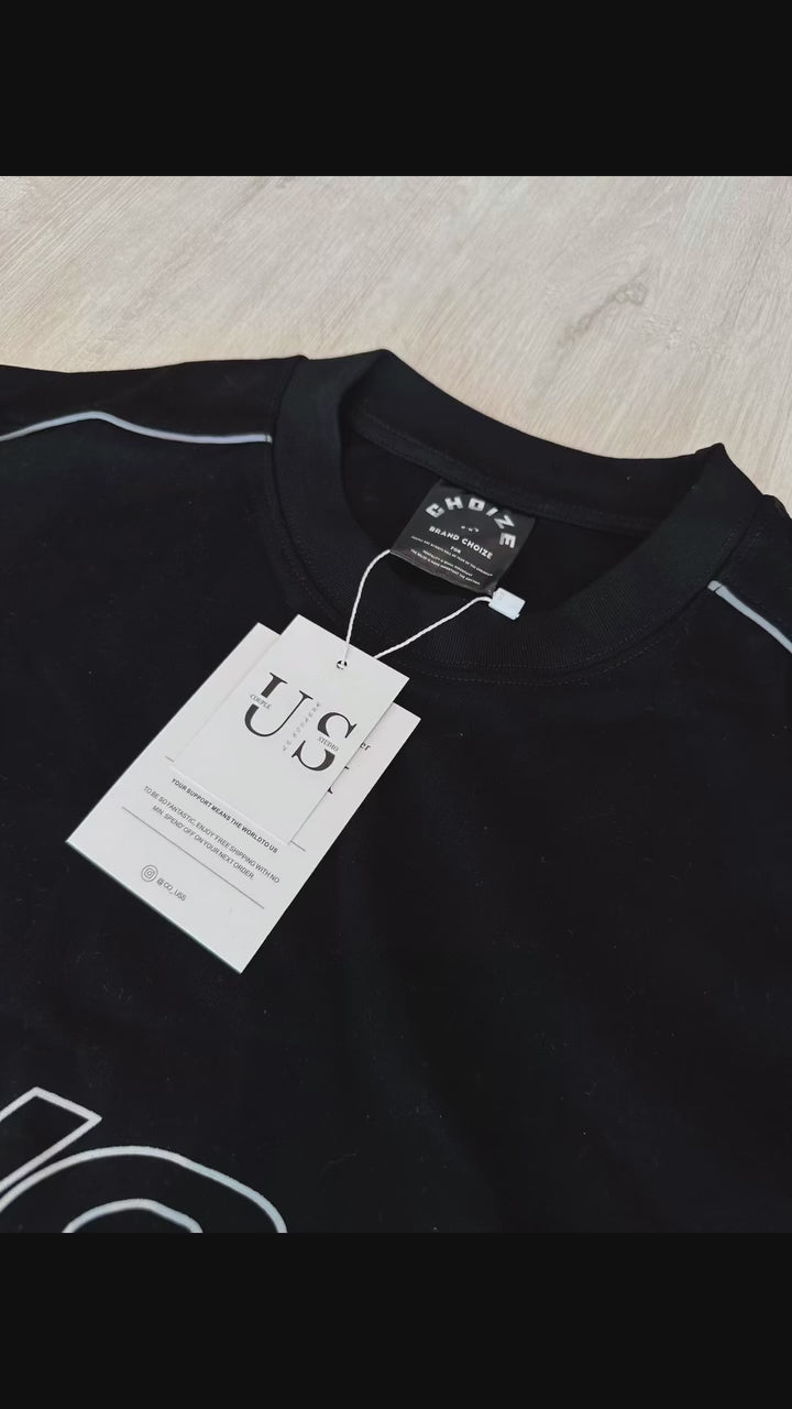 S0027 American Sports Style Letter Print Short Sleeve T-Shirt