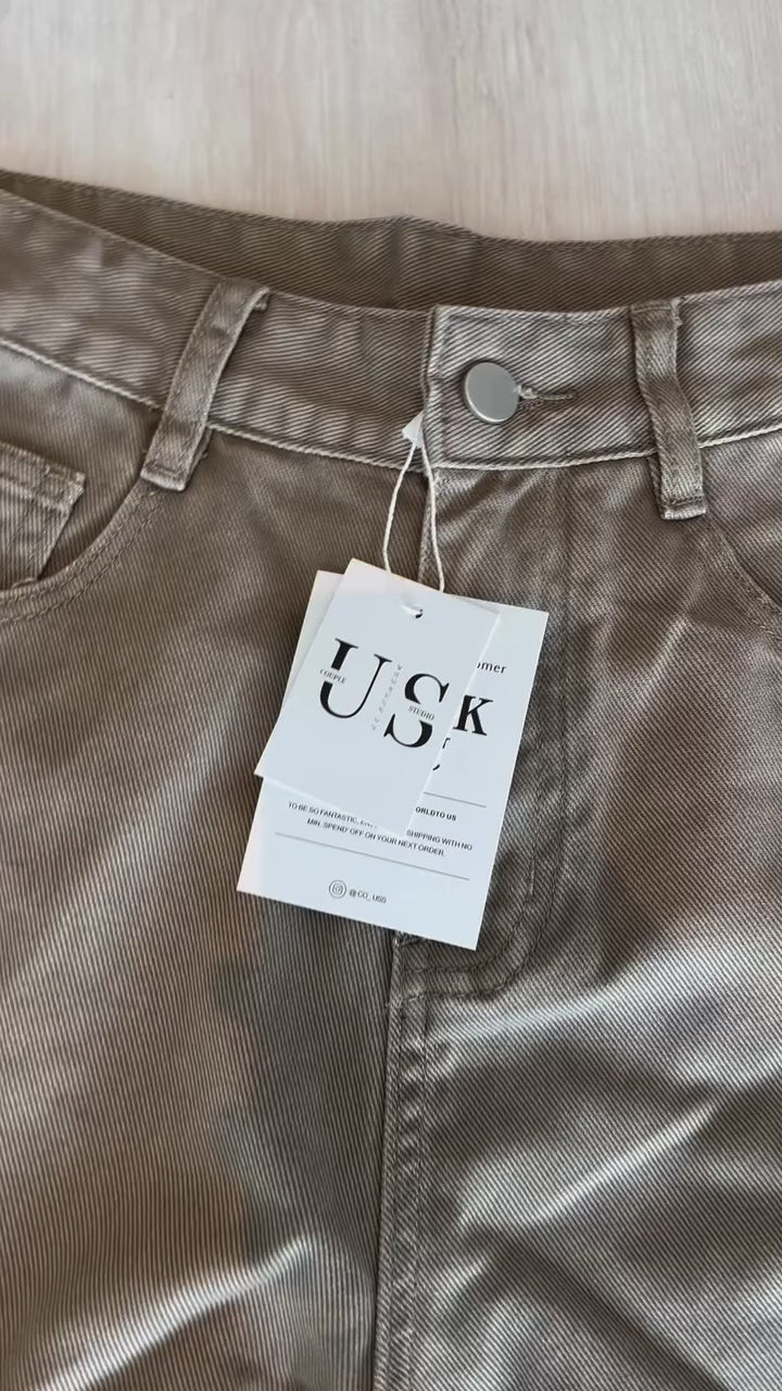P0020 Straight Fit Loose Simple Jeans